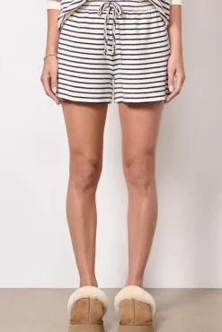 Shorts & Cutoffs|Matching Sets<RAILS Teddy Striped Short Sailorstripe