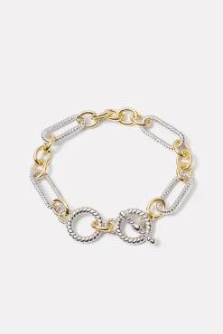 Jewelry<EVEREVE Tegan Toggle Link Bracelet Gold/Silver