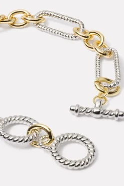 Jewelry<EVEREVE Tegan Toggle Link Bracelet Gold/Silver