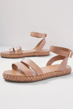 Shoes<KAANAS Terrazas Double Band Flatform Caramel