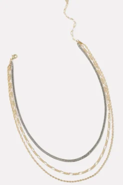 Jewelry<EVEREVE Thalia Layered Necklace Gold/Silver