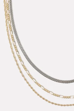 Jewelry<EVEREVE Thalia Layered Necklace Gold/Silver