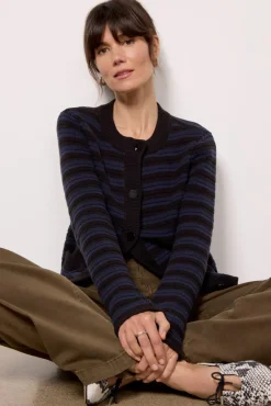 Sweaters<SANCTUARY The Elevated Cardigan Navyblazer/Black