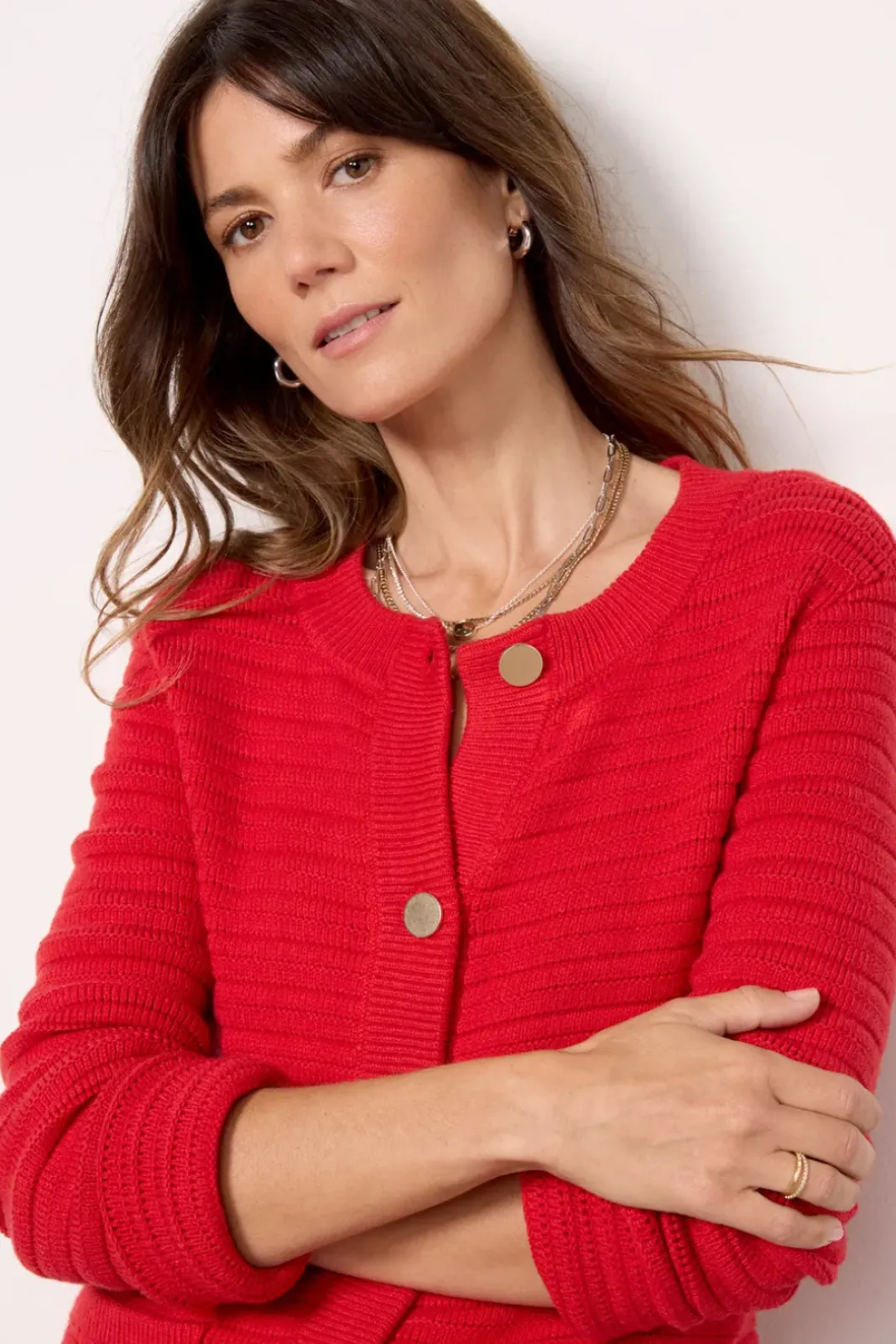 Sweaters<SANCTUARY The Elevated Cardigan Red