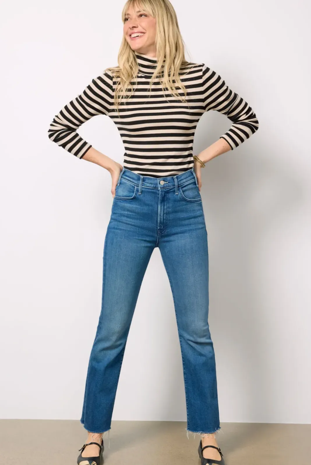 Jeans<MOTHER The Hustler Flood Fray Whateveryouwant