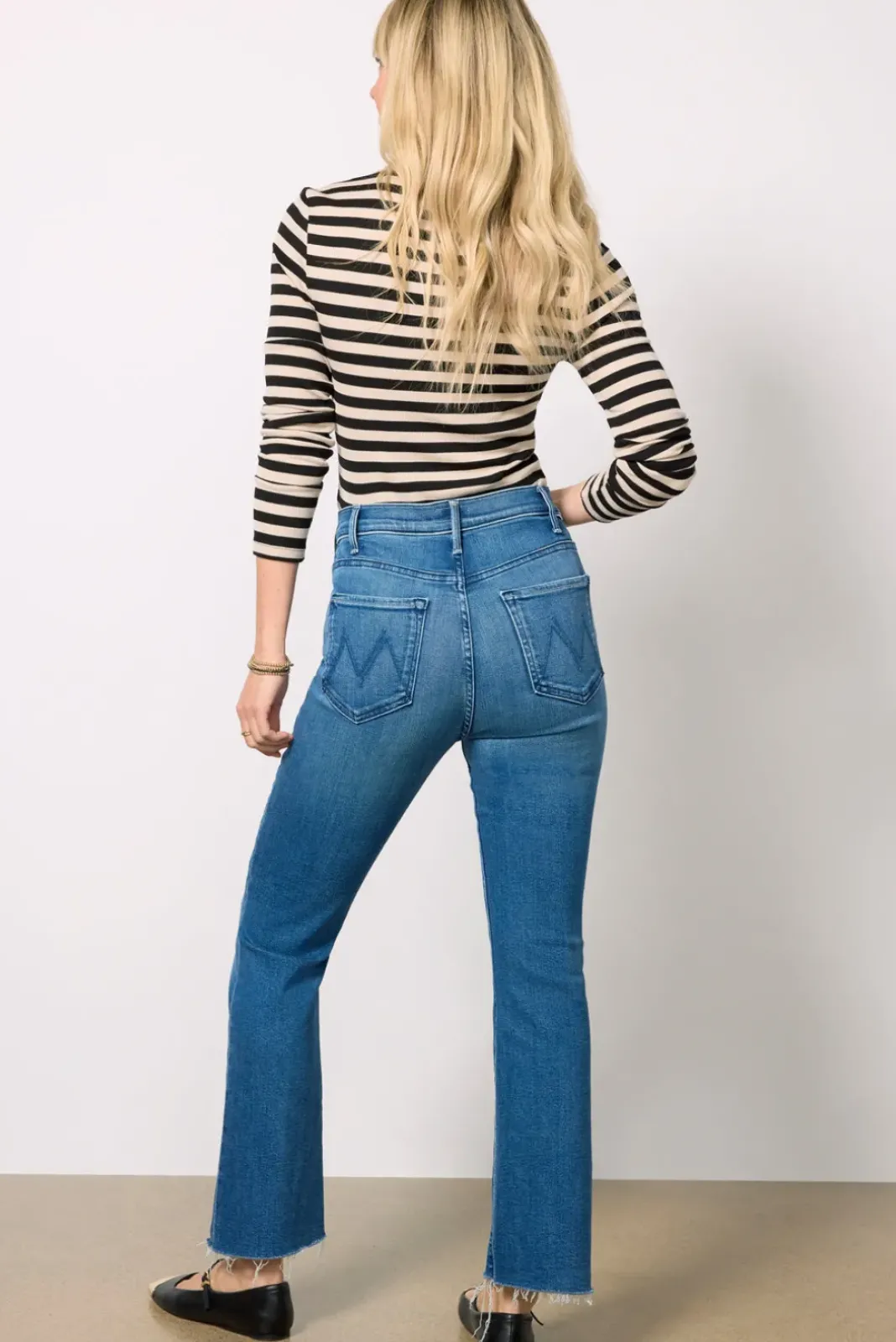 Jeans<MOTHER The Hustler Flood Fray Whateveryouwant