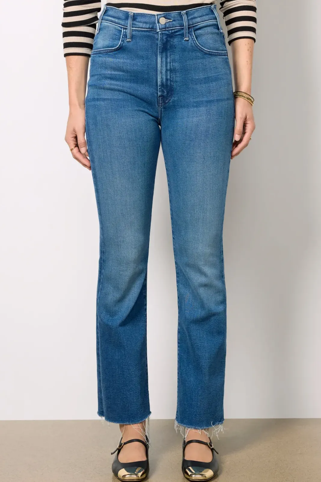 Jeans<MOTHER The Hustler Flood Fray Whateveryouwant