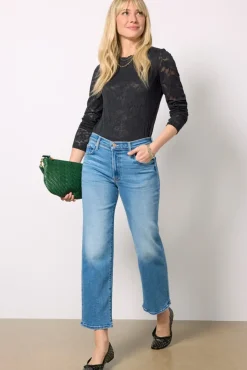 Jeans<MOTHER The Rambler Zip Flood Outoftheblue