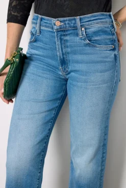 Jeans<MOTHER The Rambler Zip Flood Outoftheblue