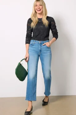 Jeans<MOTHER The Rambler Zip Flood Outoftheblue
