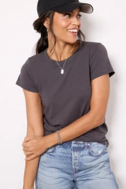Tops & Tees<RAG AND BONE The Slub Tee Greystone