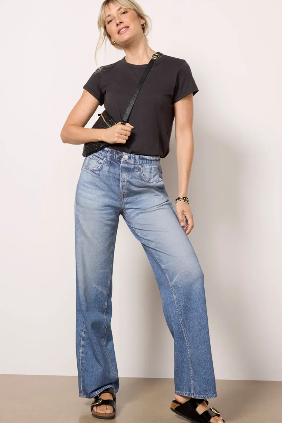 Tops & Tees<RAG AND BONE The Slub Tee Black