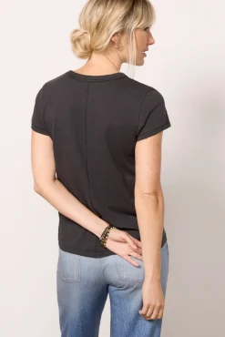 Tops & Tees<RAG AND BONE The Slub Tee Black