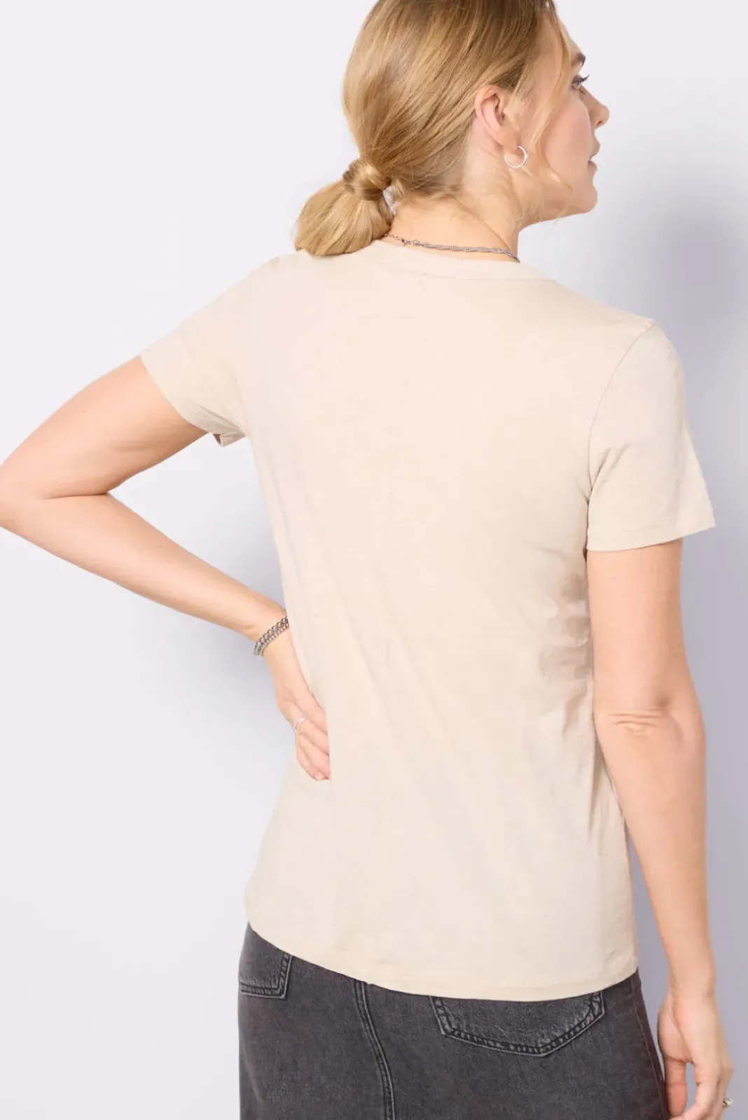 Tops & Tees<RAG AND BONE The Slub Tee Fossil