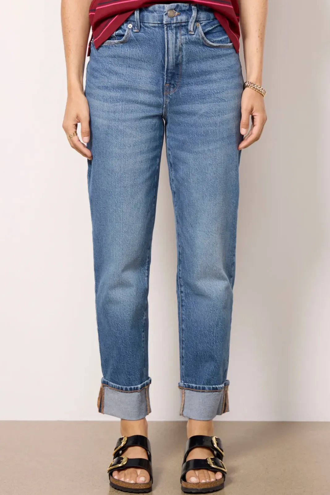 Jeans<GOOD AMERICAN The Weekender Jean Indigo711
