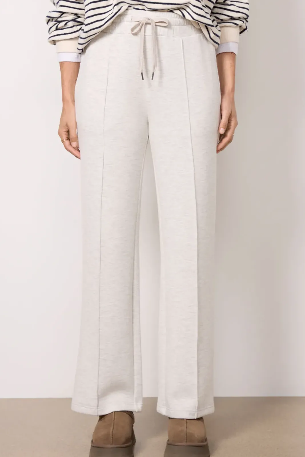 Pants & Leggings|Matching Sets<VARLEY The Wide Leg Pant 30` Ivorymarl