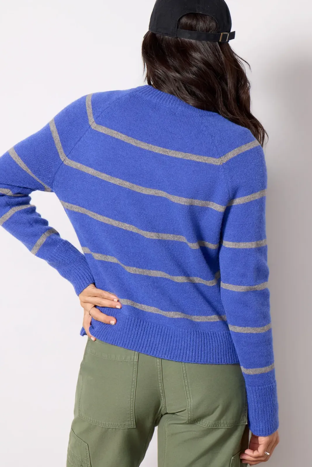 Sweaters<EVEREVE Thea Crew Pullover Electriccobalt/Grey