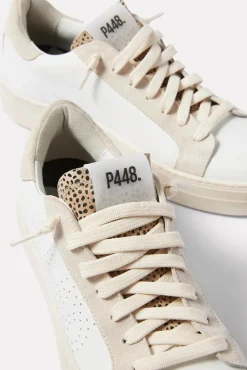Shoes<P448 Thea w/ leopard tongue Whibeolat