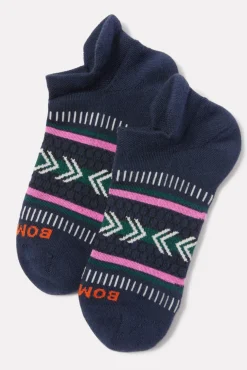 Socks<BOMBAS Ticking Stripe Fairisle Ankle Midnightnavy/Ivory
