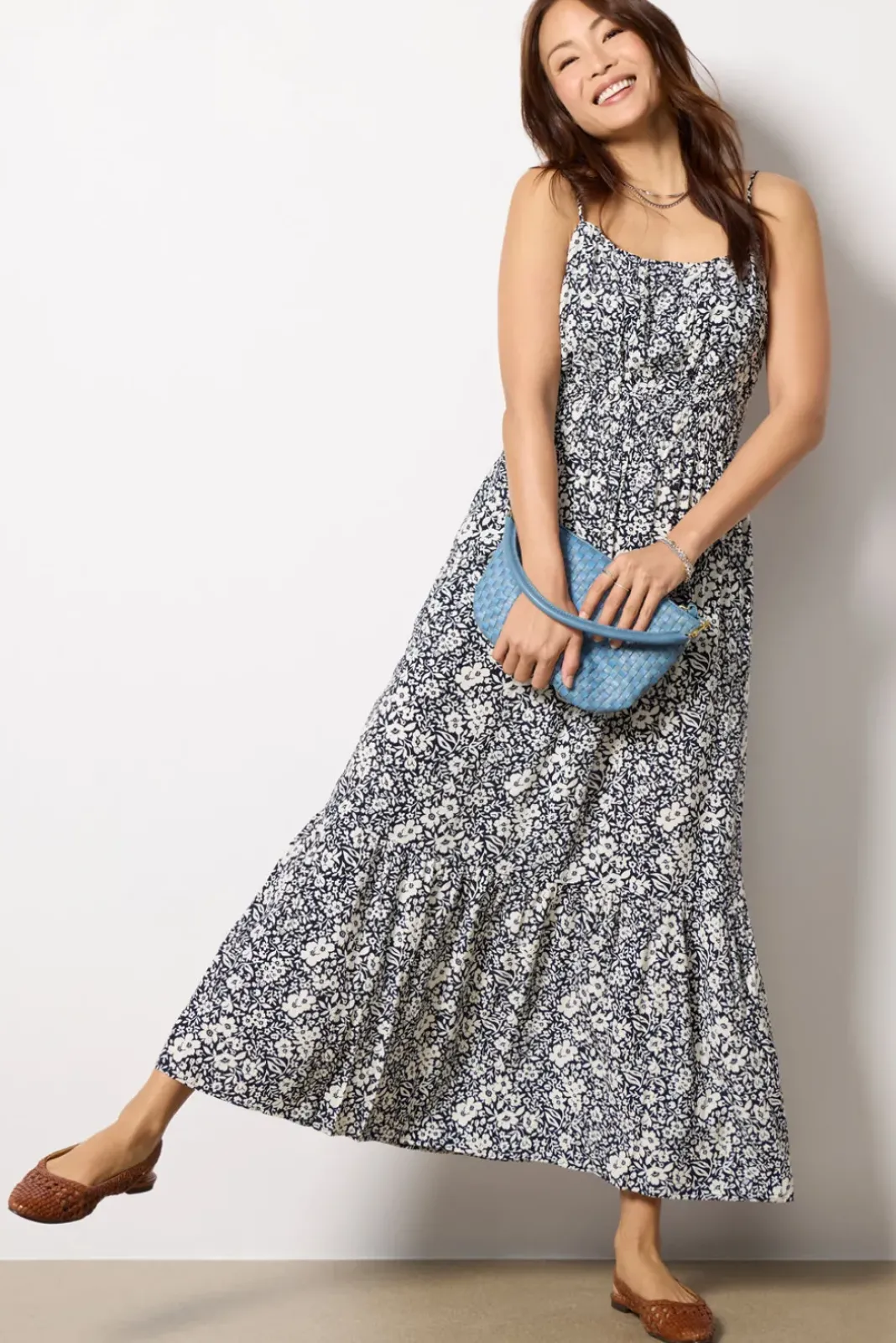 Dresses<Z SUPPLY Toluca Ynez Floral Maxi Dress Eclipse