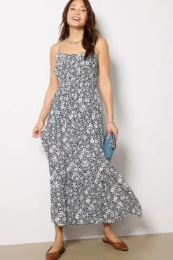 Dresses<Z SUPPLY Toluca Ynez Floral Maxi Dress Eclipse