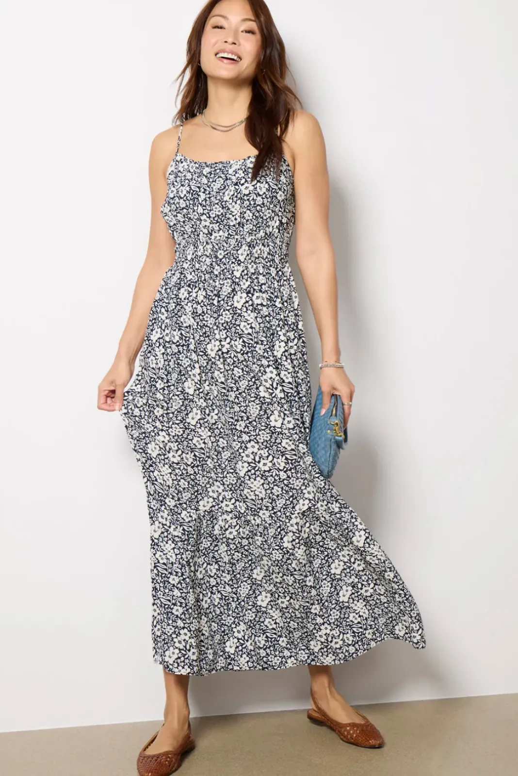 Dresses<Z SUPPLY Toluca Ynez Floral Maxi Dress Eclipse