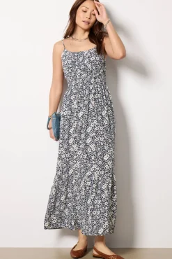 Dresses<Z SUPPLY Toluca Ynez Floral Maxi Dress Eclipse