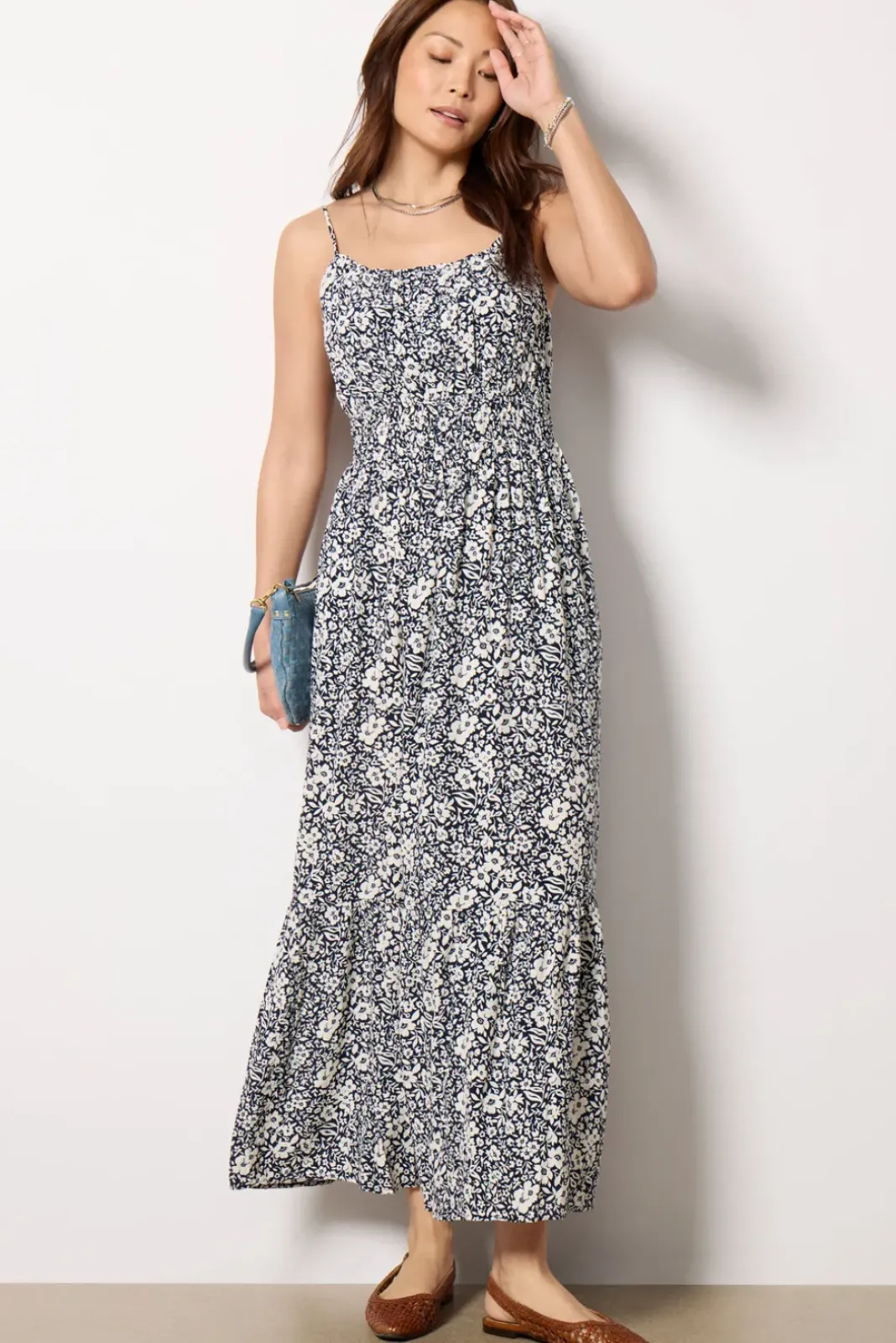 Dresses<Z SUPPLY Toluca Ynez Floral Maxi Dress Eclipse