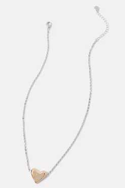 Jewelry<EVEREVE Topanga Heart Necklace Twotone