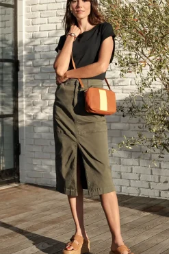 Skirts<SANCTUARY Triple Threat Utility Skirt Burntolive