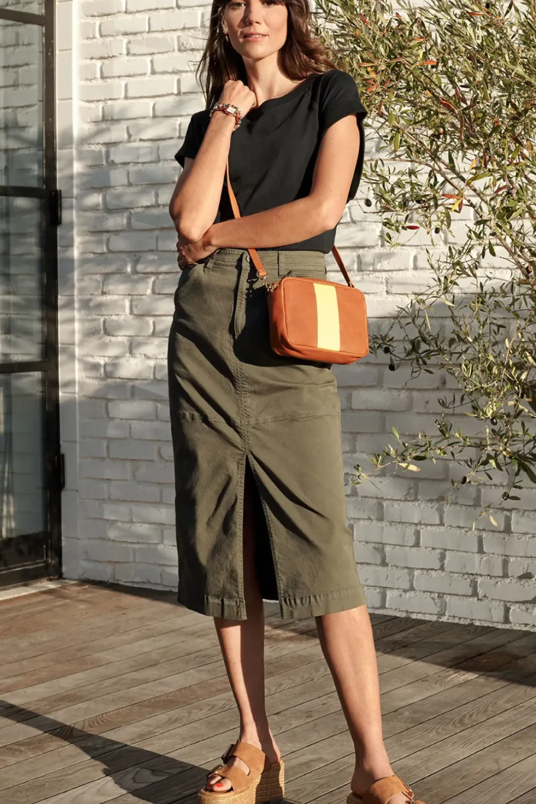 Skirts<SANCTUARY Triple Threat Utility Skirt Burntolive