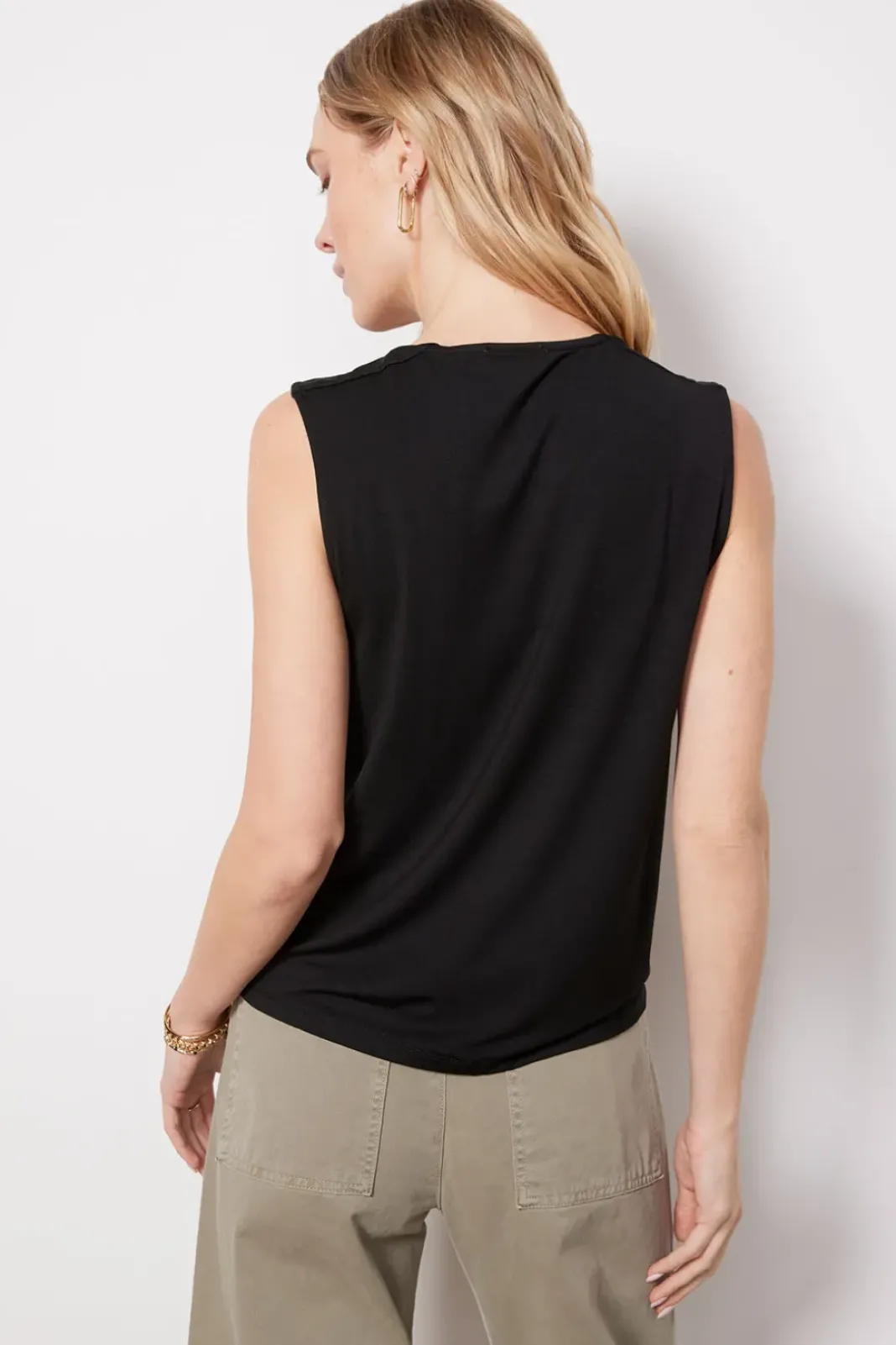 Tops & Tees<EVEREVE Trisha Cowl Neck Tank Black