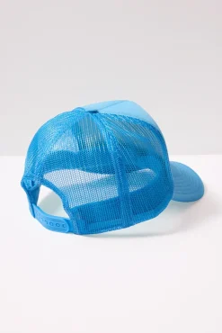 Hats<CLARE V. Trucker Hat Skyblue/Cream