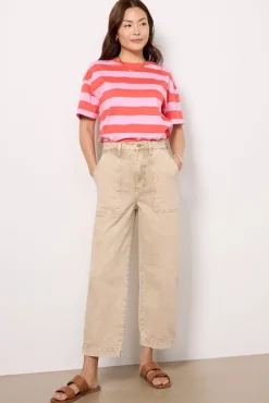 Jeans<PISTOLA Turner High Rise Barrel Leg Fawn