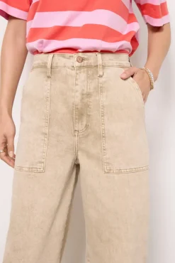 Jeans<PISTOLA Turner High Rise Barrel Leg Fawn