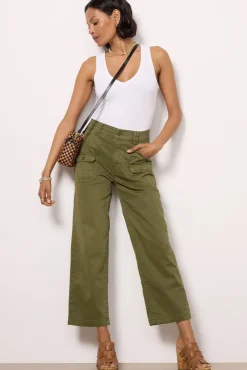Pants & Leggings<FRAME Utility Pocket Pant Washedwintermoss