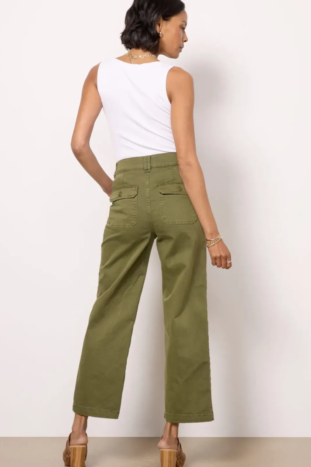 Pants & Leggings<FRAME Utility Pocket Pant Washedwintermoss