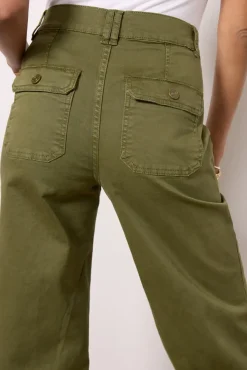 Pants & Leggings<FRAME Utility Pocket Pant Washedwintermoss