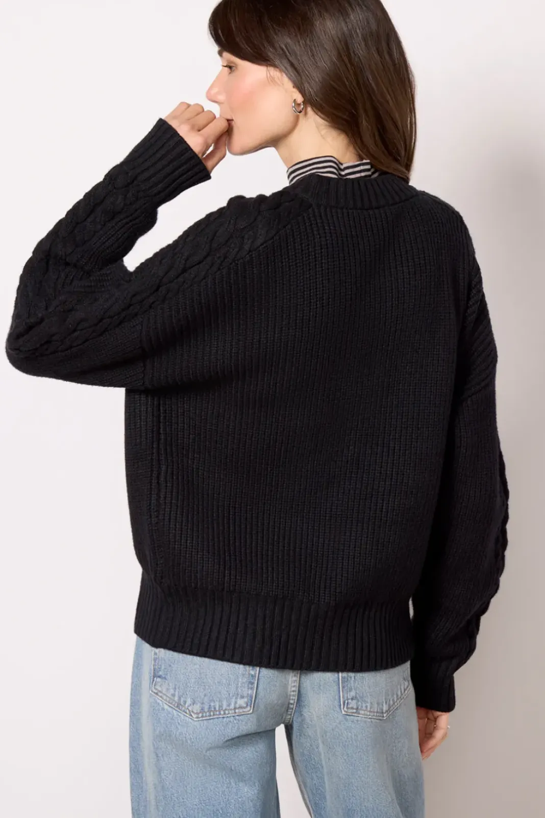 Sweaters<VARLEY Vera Button Neck Sweater Black
