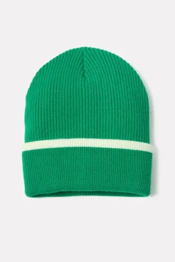 Hats<EVEREVE Vermont Solid Beanie Green/White