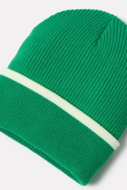 Hats<EVEREVE Vermont Solid Beanie Green/White