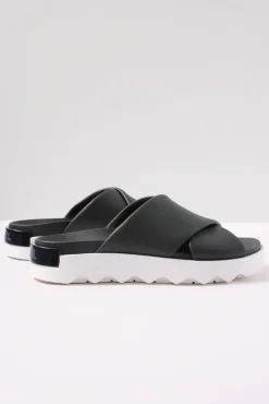 Shoes<SOREL Vibe Criss Cross Sandal Black/Seasalt