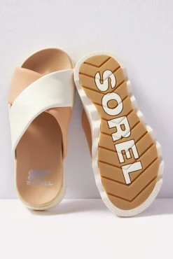Shoes<SOREL Vibe Criss Cross Sandal Honestbeige