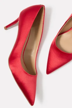 Shoes<SAM EDELMAN Vienna Pointed Toe Heel Scarlet