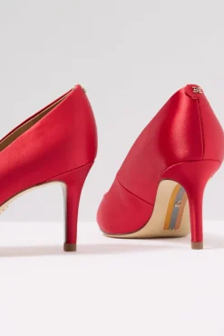 Shoes<SAM EDELMAN Vienna Pointed Toe Heel Scarlet