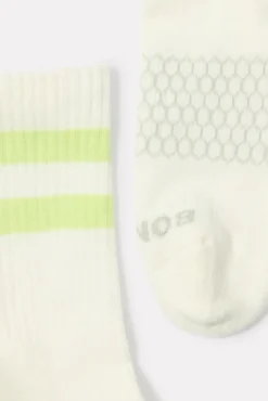 Socks<BOMBAS Vintage Stripe Half Calf Softlime