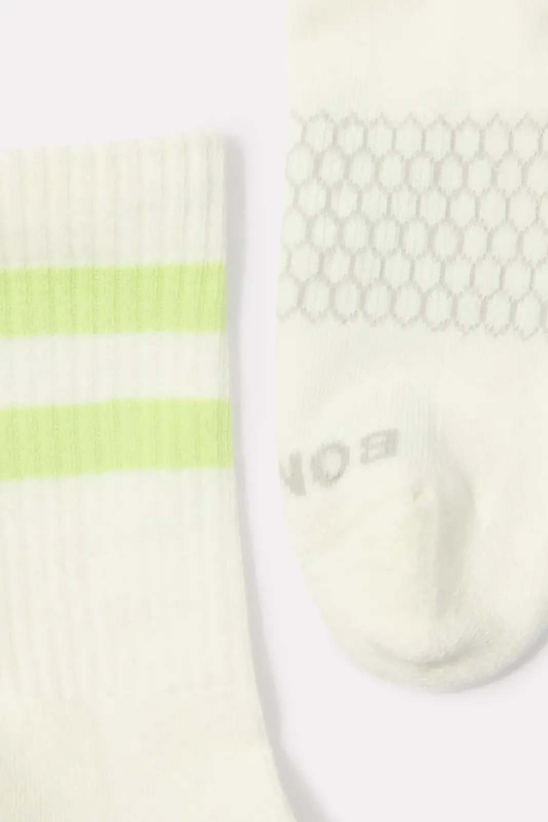 Socks<BOMBAS Vintage Stripe Half Calf Softlime