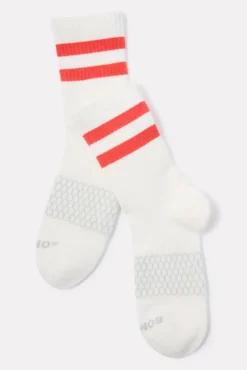 Socks<BOMBAS Vintage Stripe Half Calf Heirloomred