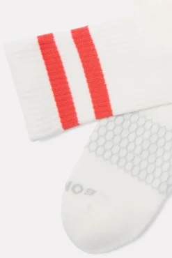 Socks<BOMBAS Vintage Stripe Half Calf Heirloomred