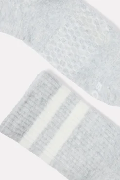 Socks<BOMBAS Vintage Stripe Heather Half Calf Varsitygreyheather